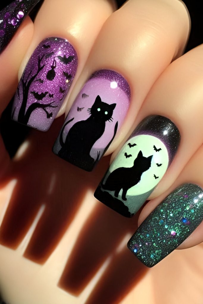 30 Cute & Playful Halloween Nail Art Designs to Try This Season
