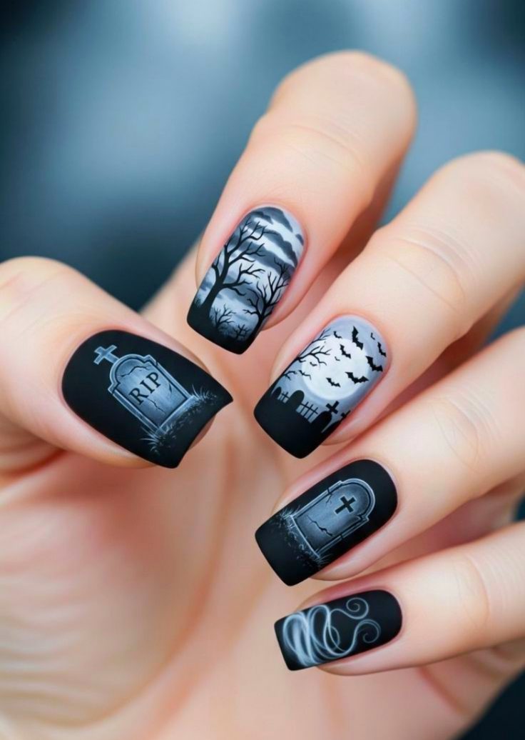 29 Halloween Nails That Are More Chic Than Scary 16 29 Halloween Nails That Are More Chic Than Scary