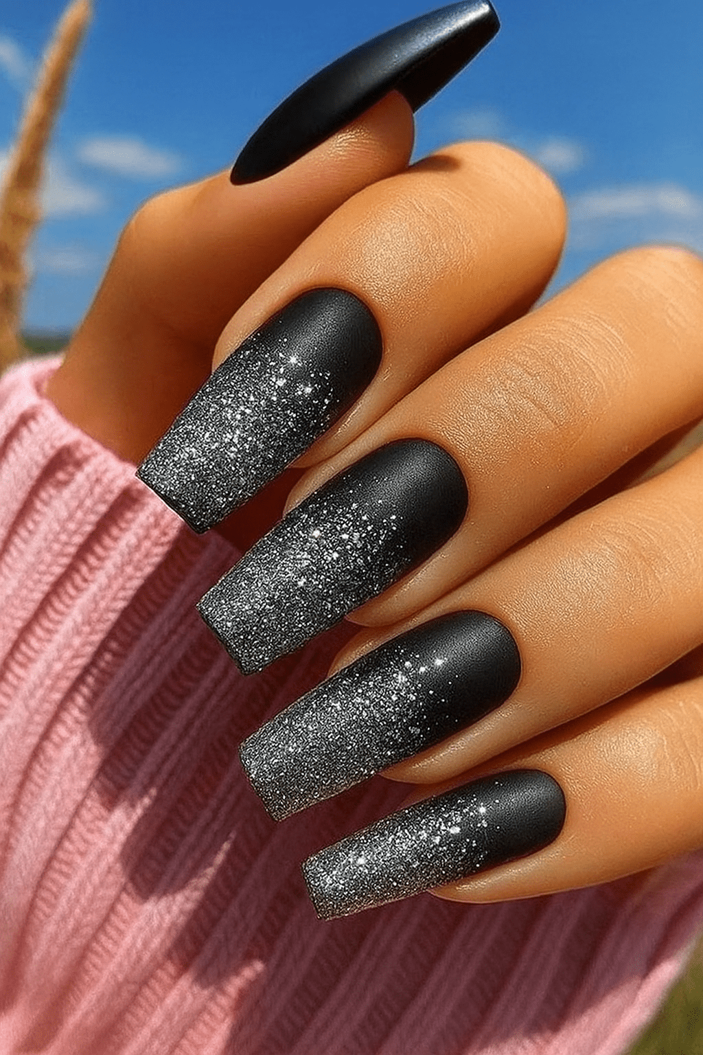 27 Elegant Black Christmas Nail Ideas for a Classy Holiday Look