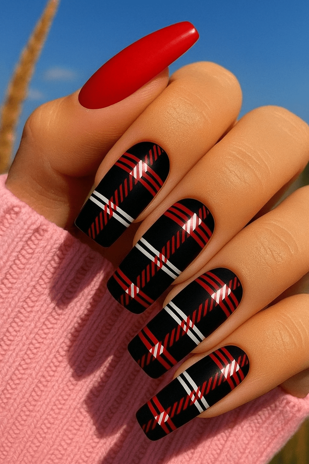 27 Elegant Black Christmas Nail Ideas for a Classy Holiday Look