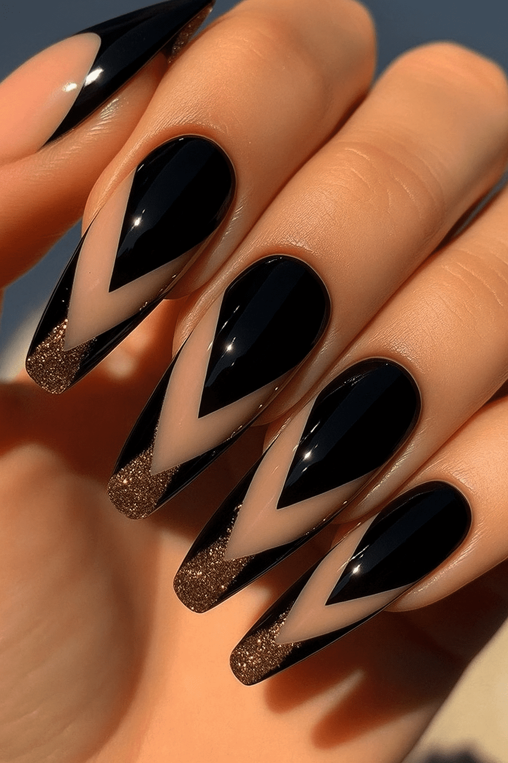 27 Elegant Black Christmas Nail Ideas for a Classy Holiday Look