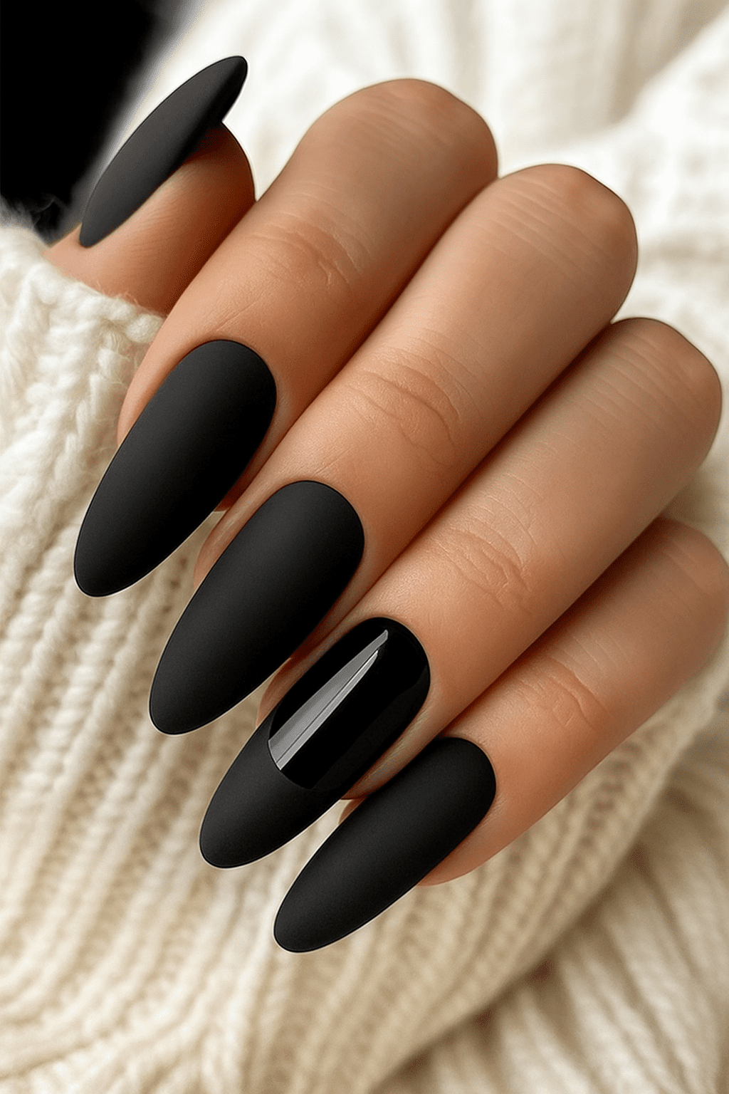 27 Elegant Black Christmas Nail Ideas for a Classy Holiday Look