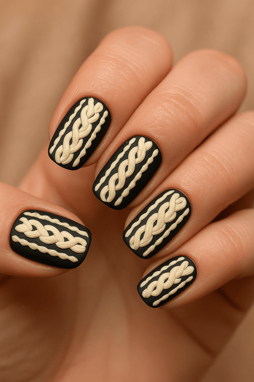 27 Elegant Black Christmas Nail Ideas for a Classy Holiday Look