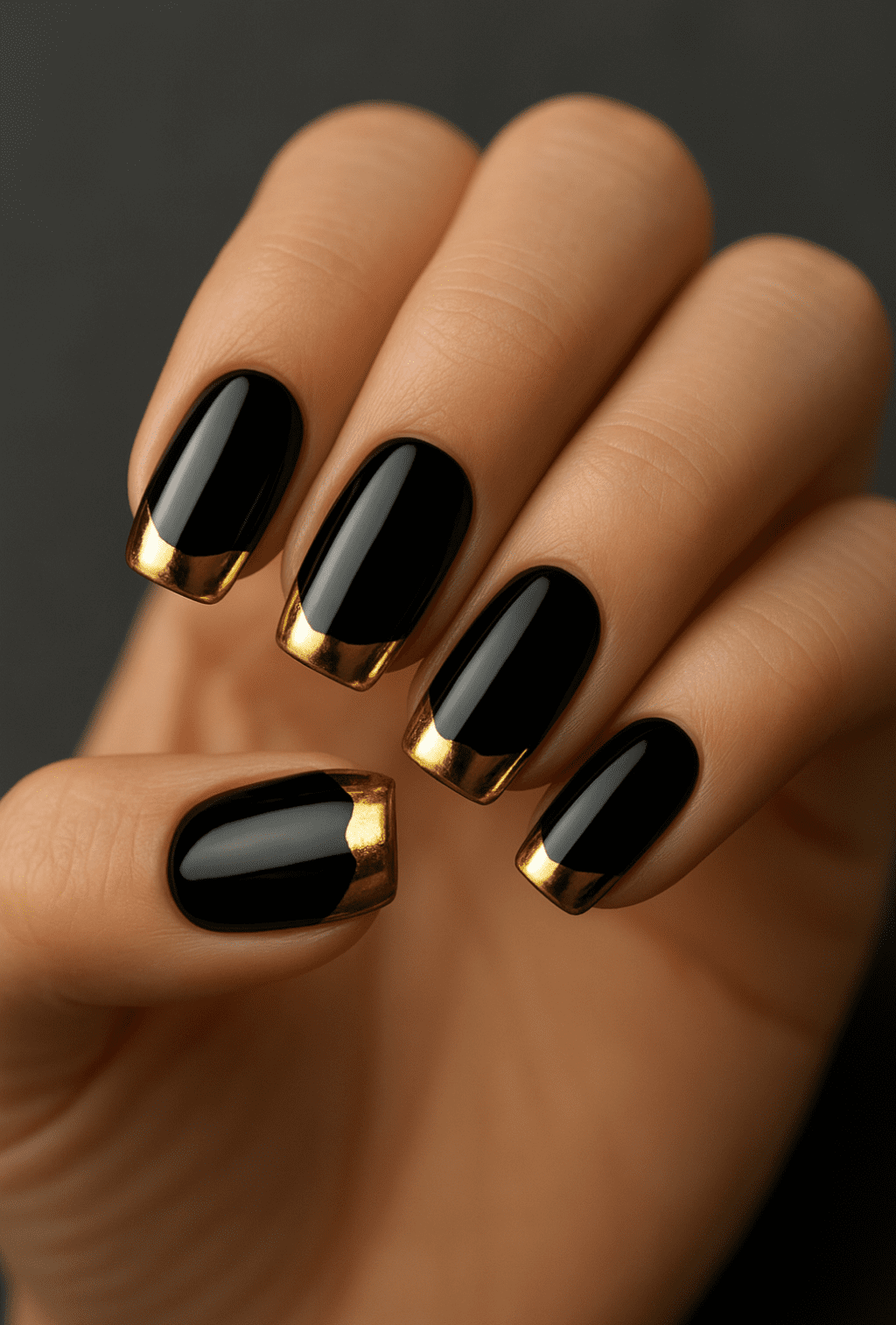 27 Elegant Black Christmas Nail Ideas for a Classy Holiday Look