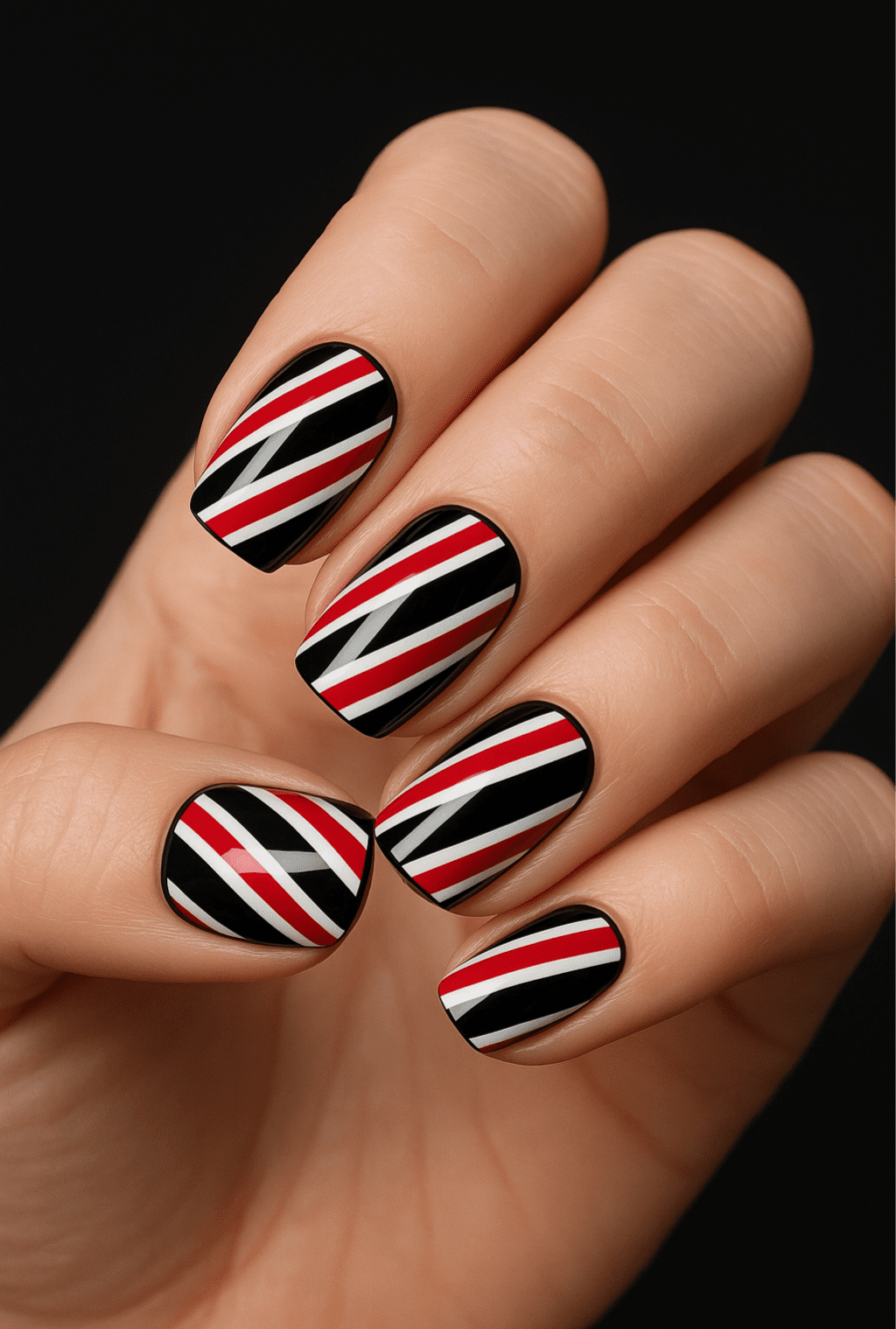 27 Elegant Black Christmas Nail Ideas for a Classy Holiday Look
