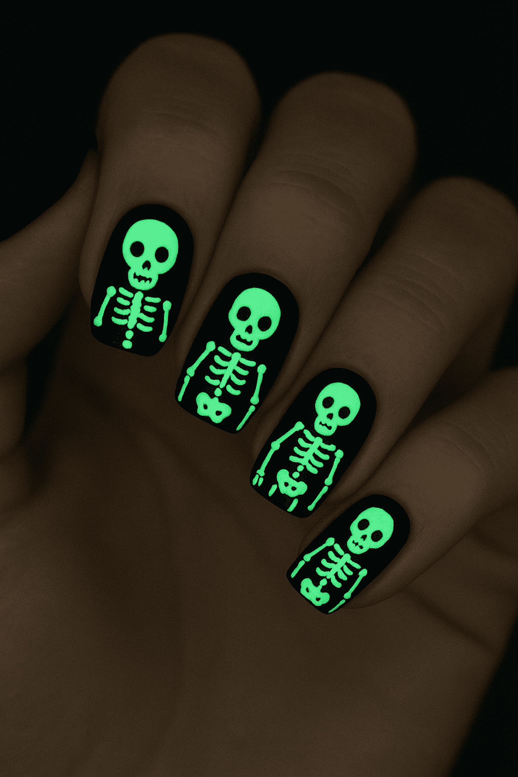 13 Skull & Skeleton Halloween Nails for a Hauntingly Chic Vibe