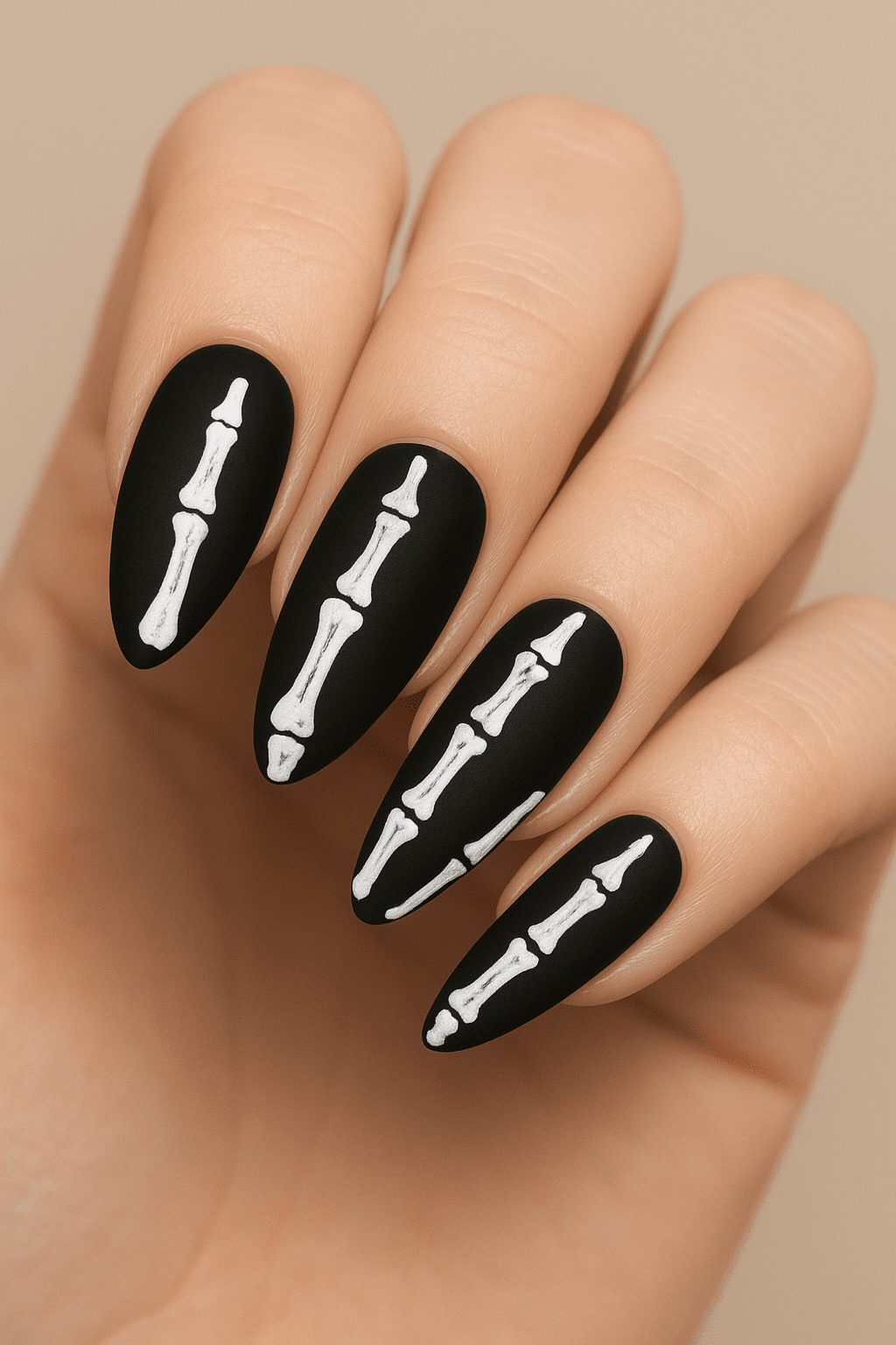 13 Skull & Skeleton Halloween Nails for a Hauntingly Chic Vibe
