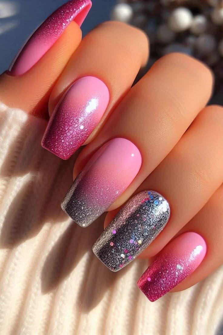 21 Stunning Pink Christmas Nail Ideas to Try This Holiday Season 11 21 Stunning Pink Christmas Nail Ideas to Try This Holiday Season
