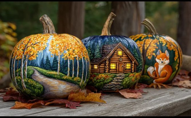 30+ Stylish Pumpkin Painting Ideas for Thanksgiving Decor