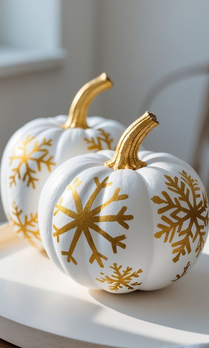 Christmas Pumpkin Painting Ideas: 25+ Stylish Ways to Give Your Pumpkins a Holiday Glow