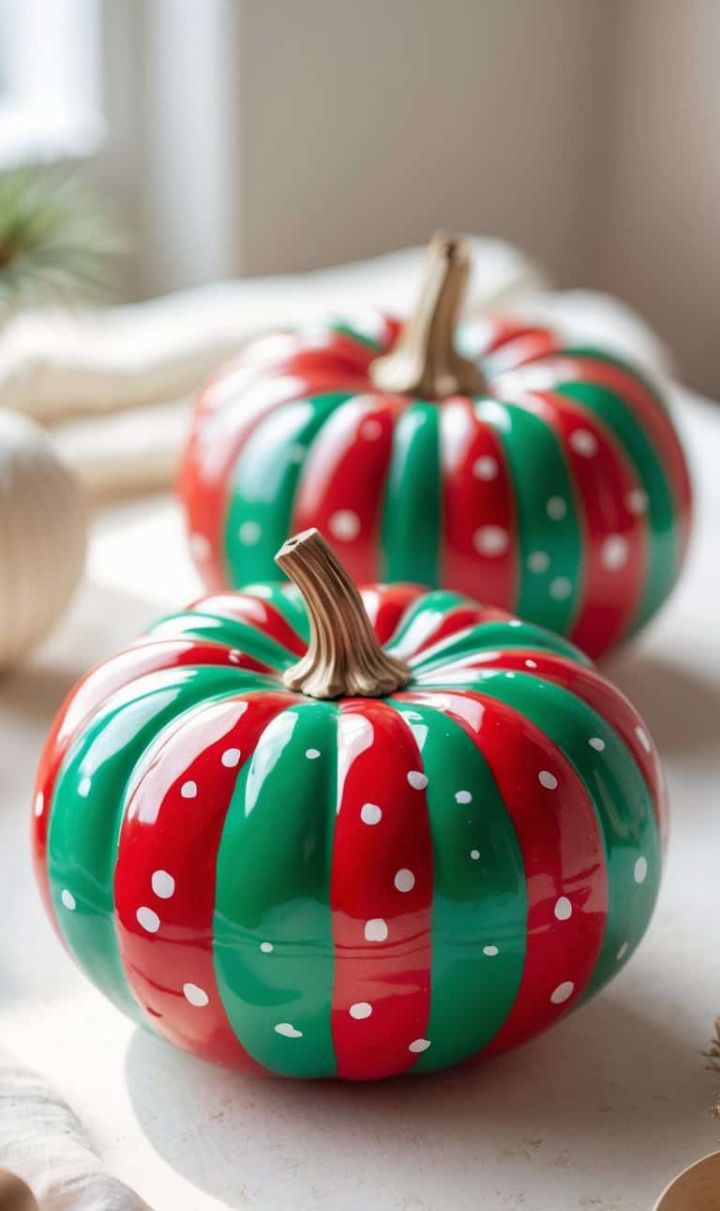 Christmas Pumpkin Painting Ideas: 25+ Stylish Ways to Give Your Pumpkins a Holiday Glow