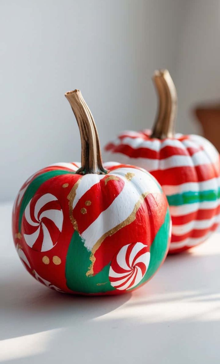 Christmas Pumpkin Painting Ideas: 25+ Stylish Ways to Give Your Pumpkins a Holiday Glow