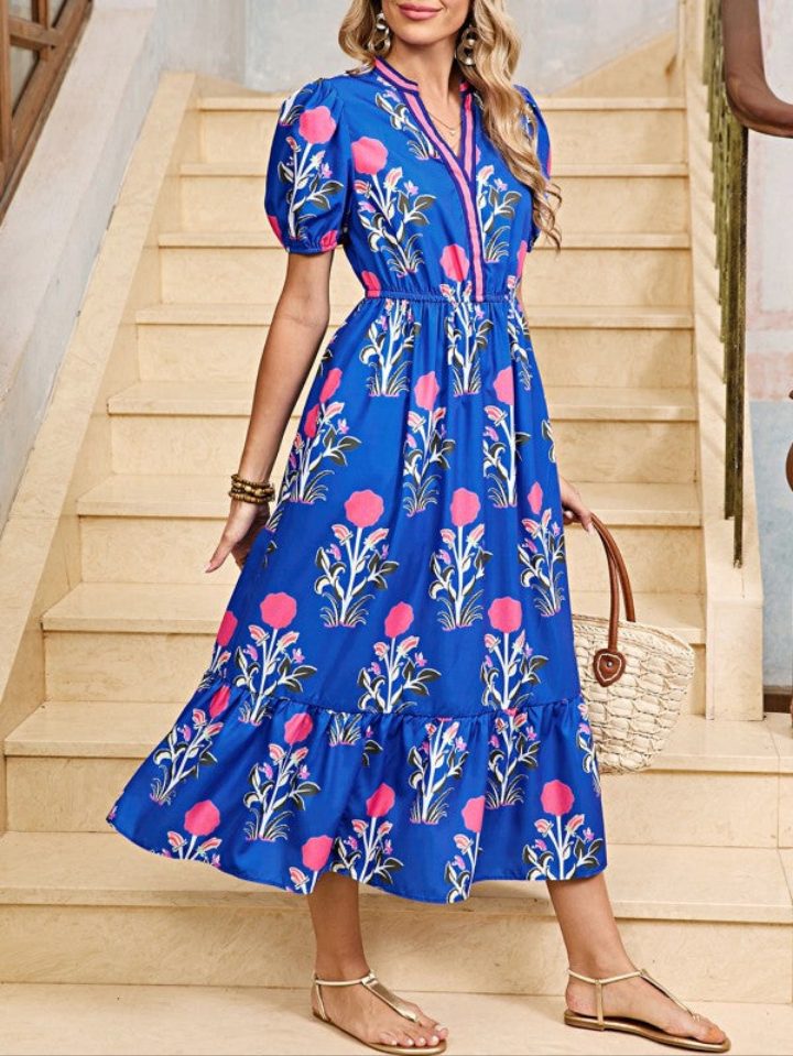 25 Ways to Style a Blue Floral Dress for Every Occasion