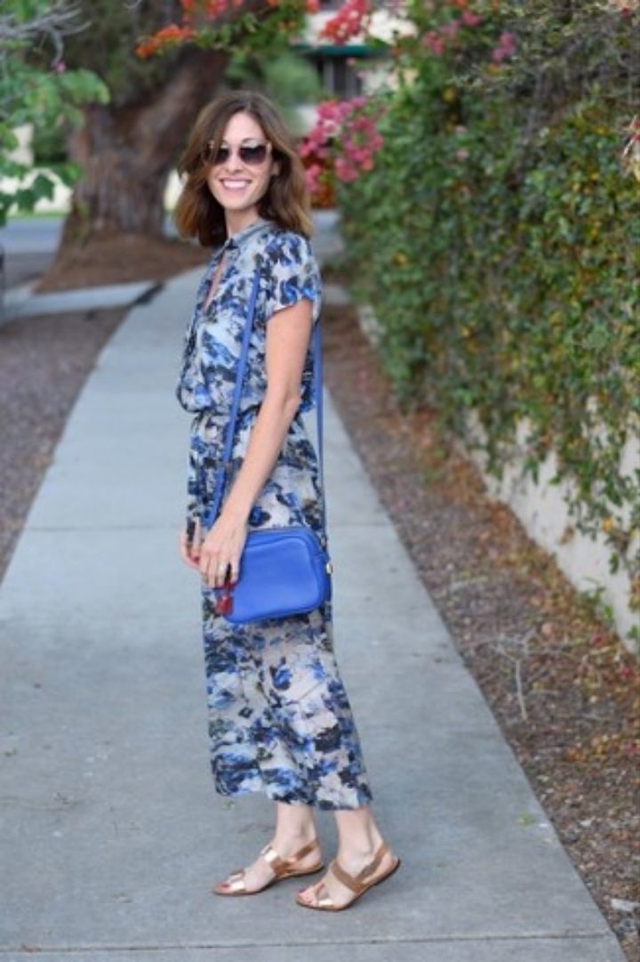 25 Ways to Style a Blue Floral Dress for Every Occasion