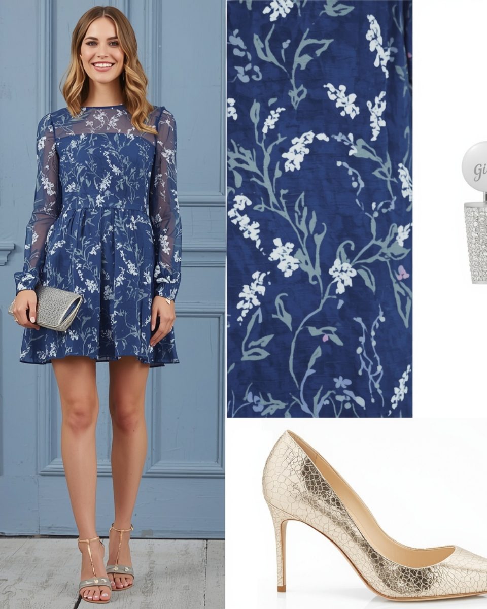 25 Ways to Style a Blue Floral Dress for Every Occasion