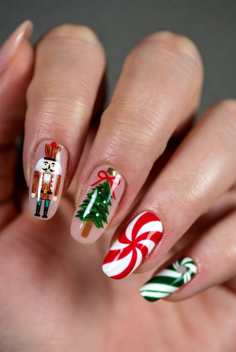 30+ Holiday Nail Designs That Even Santa Would Approve Of