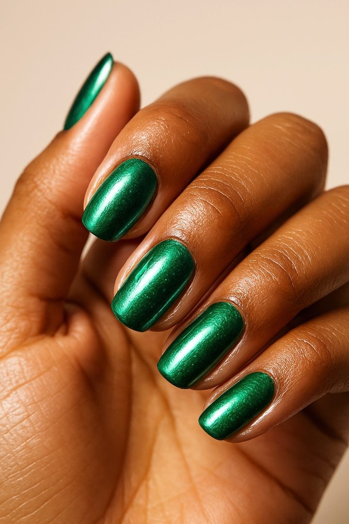 17 Christmas Nail Colors That Look Stunning on Brown Skin & Colored Hair