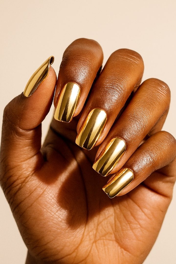 17 Christmas Nail Colors That Look Stunning on Brown Skin & Colored Hair