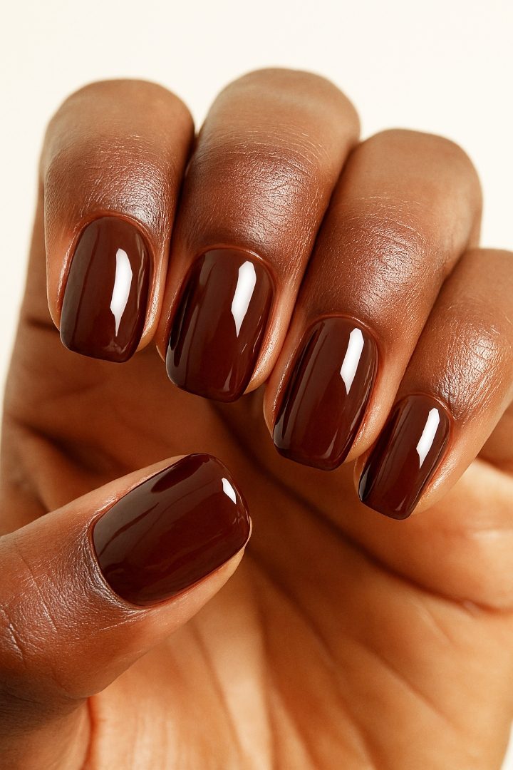 17 Christmas Nail Colors That Look Stunning on Brown Skin & Colored Hair