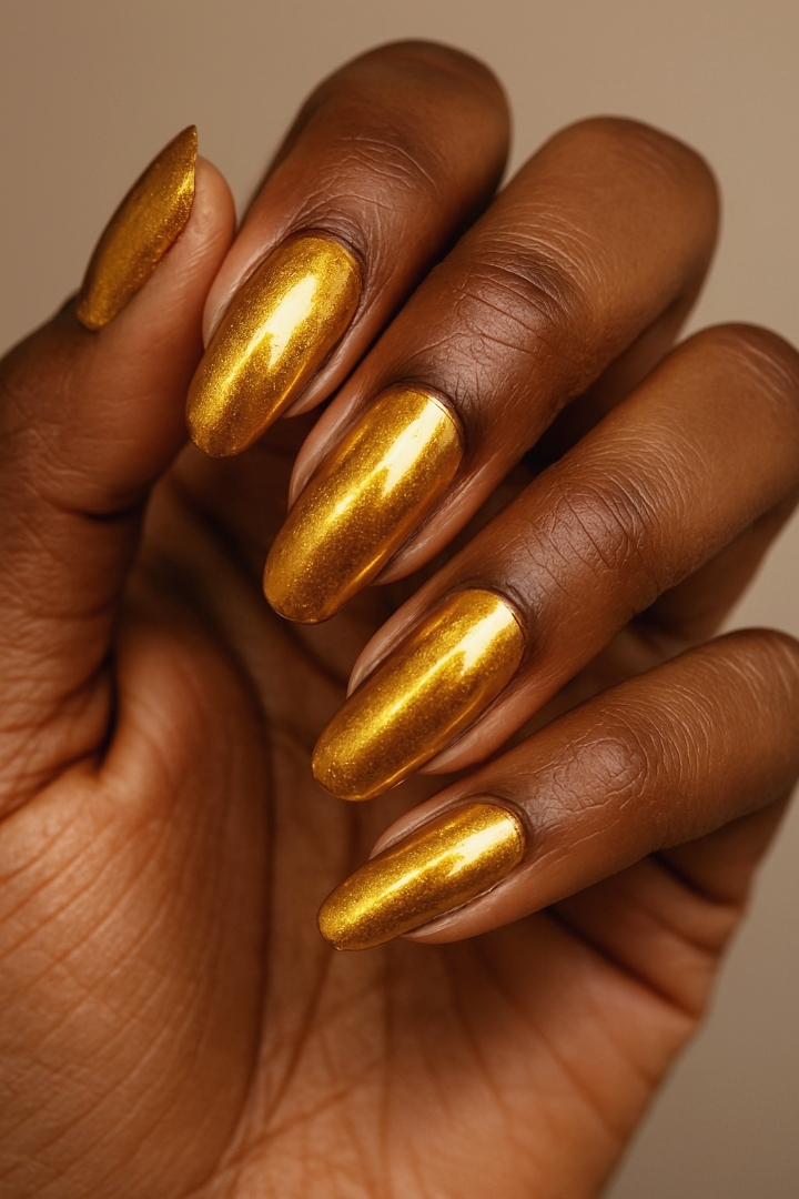 20 Metallic Nail Colors That Look Stunning on Melanin Skin