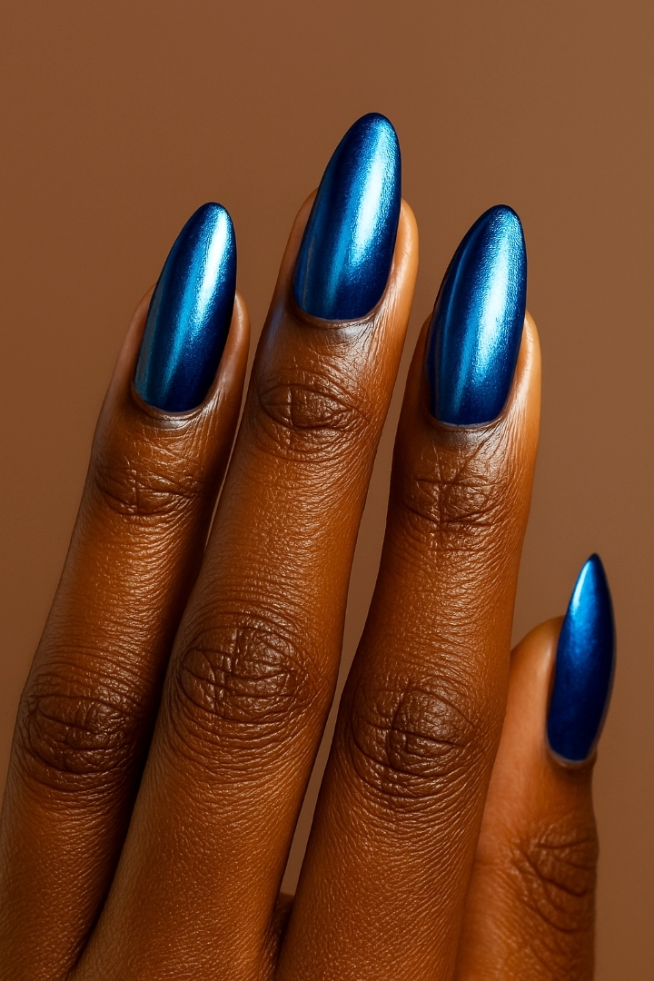 20 Metallic Nail Colors That Look Stunning on Melanin Skin