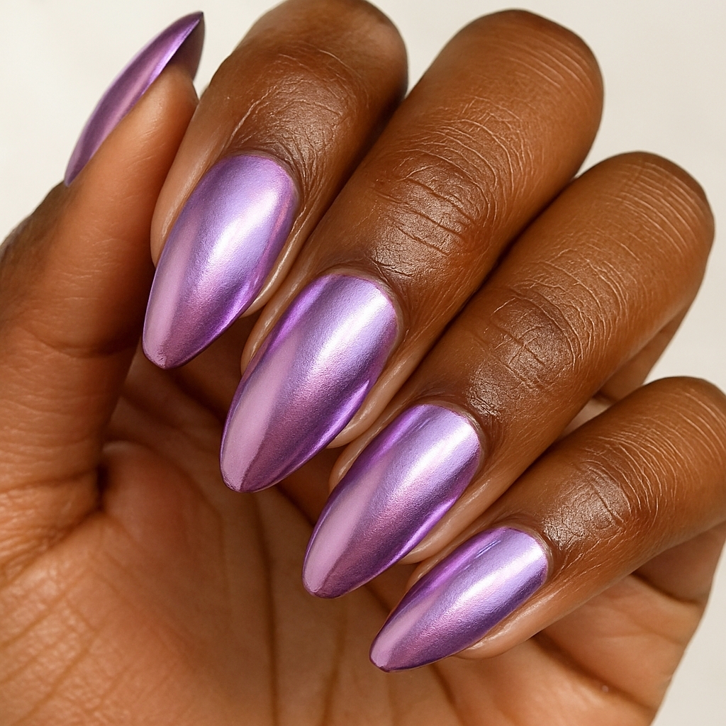 20 Metallic Nail Colors That Look Stunning on Melanin Skin