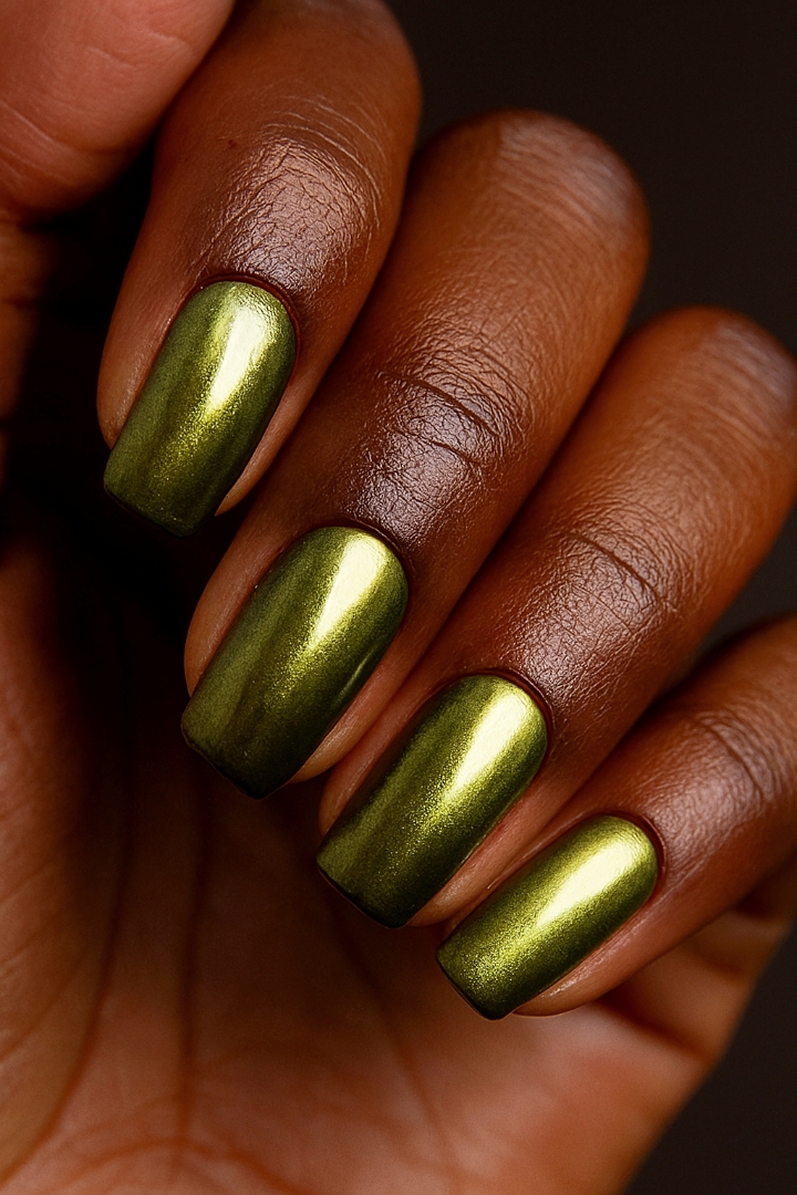 20 Metallic Nail Colors That Look Stunning on Melanin Skin