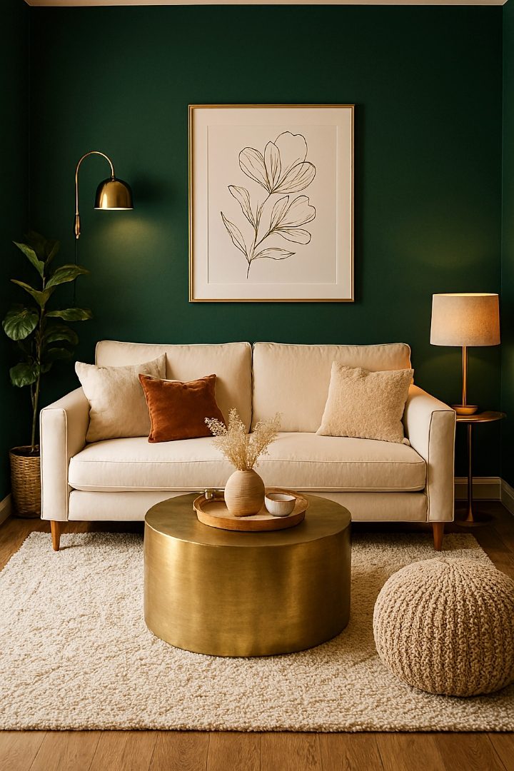 21 Green Accent Wall Living Room Ideas to Transform Your Space