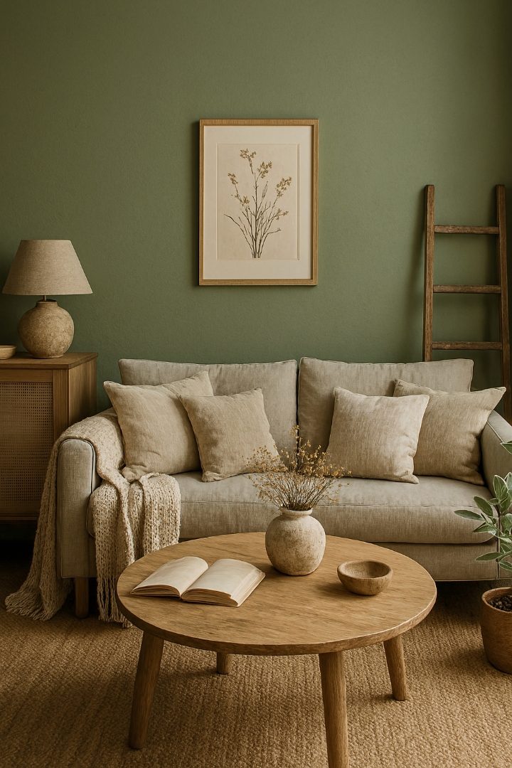 21 Green Accent Wall Living Room Ideas to Transform Your Space