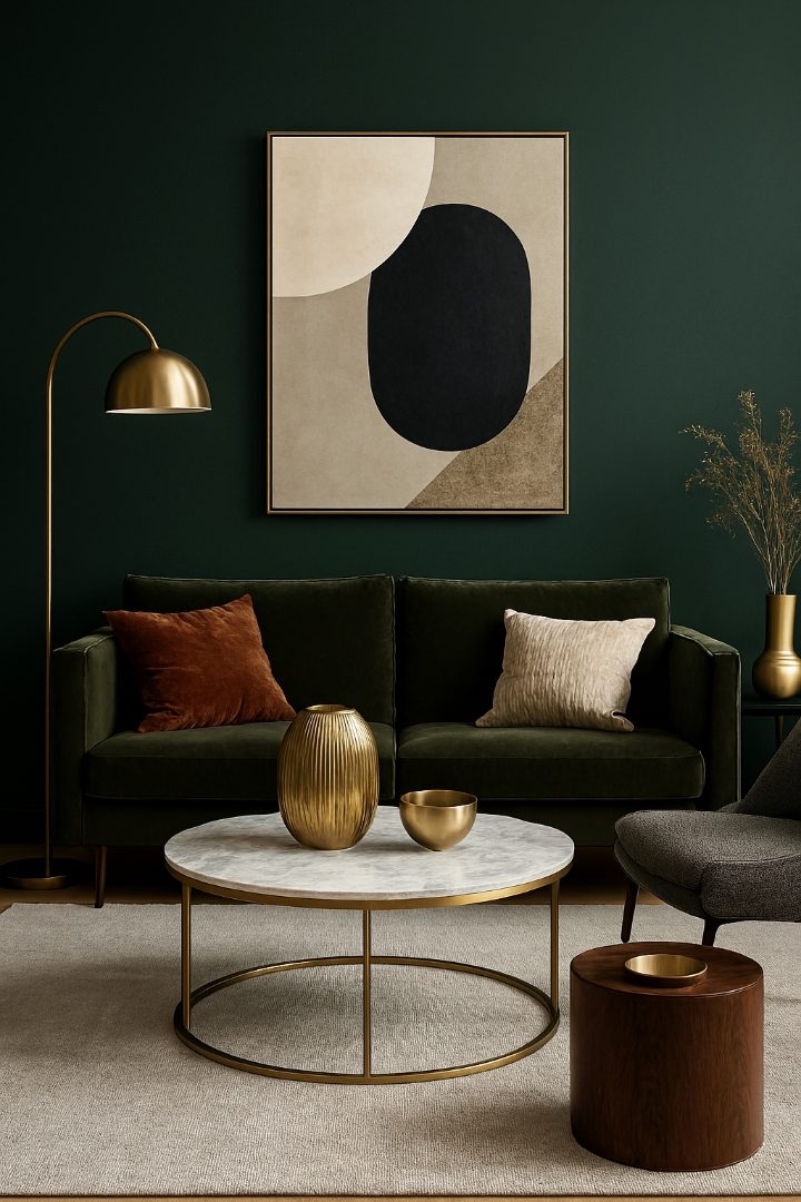 21 Green Accent Wall Living Room Ideas to Transform Your Space