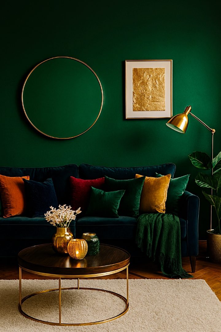 21 Green Accent Wall Living Room Ideas to Transform Your Space