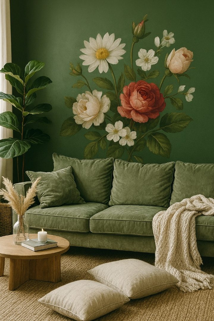 21 Green Accent Wall Living Room Ideas to Transform Your Space
