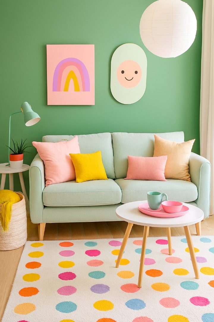 21 Green Accent Wall Living Room Ideas to Transform Your Space