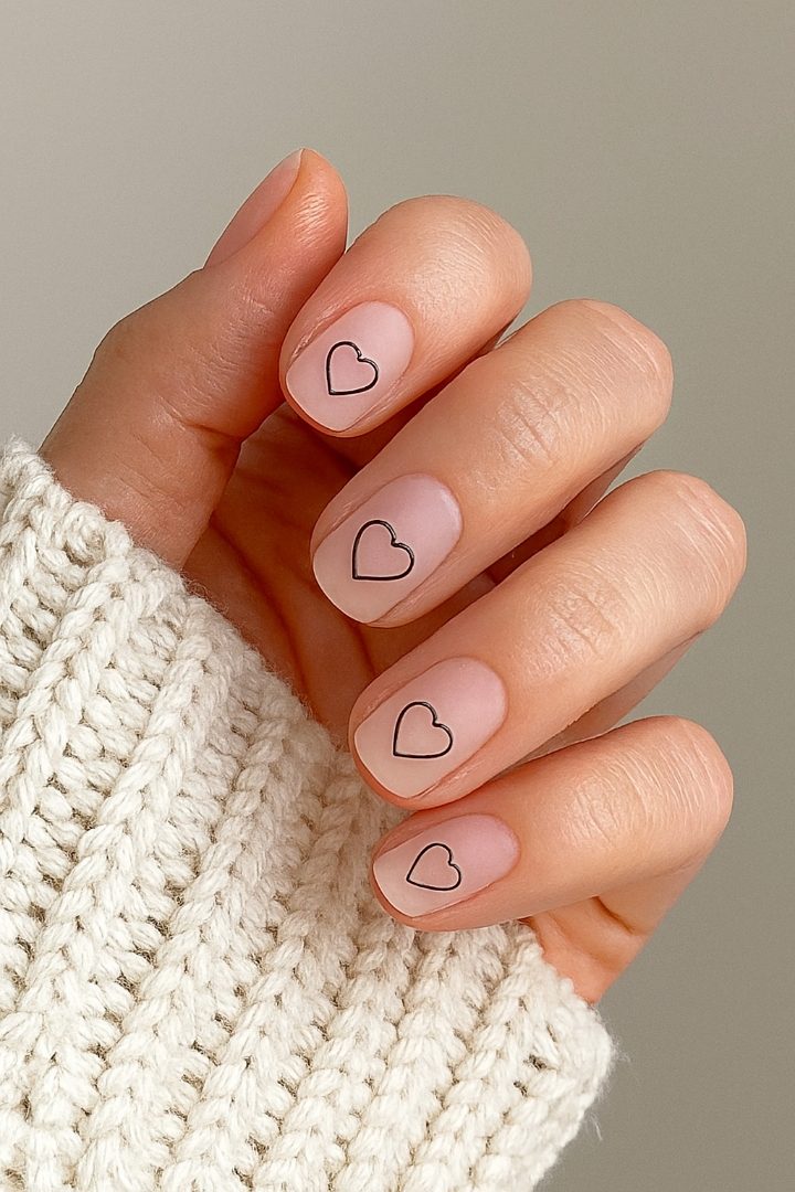 Geometric Valentine Nails: 21 Stylish Nail Ideas for a Modern Valentine Look