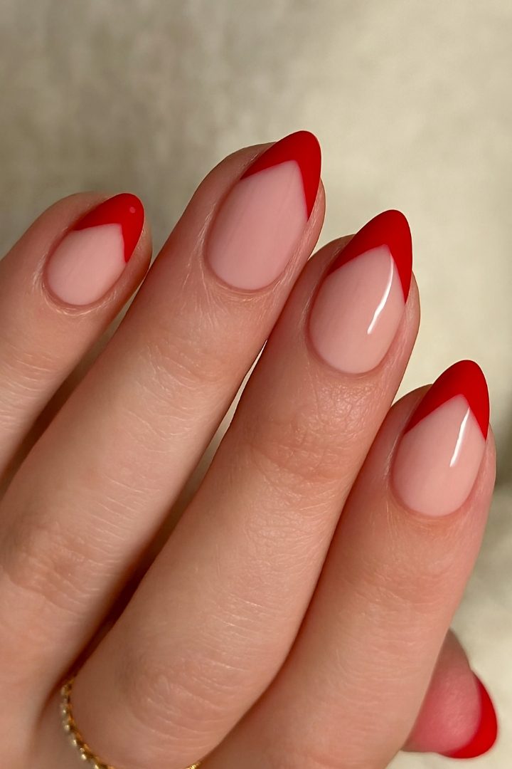 Geometric Valentine Nails: 21 Stylish Nail Ideas for a Modern Valentine Look
