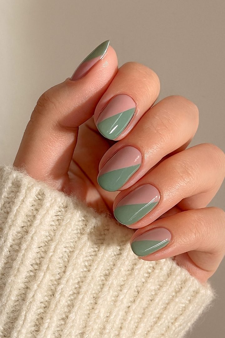 Geometric Valentine Nails: 21 Stylish Nail Ideas for a Modern Valentine Look