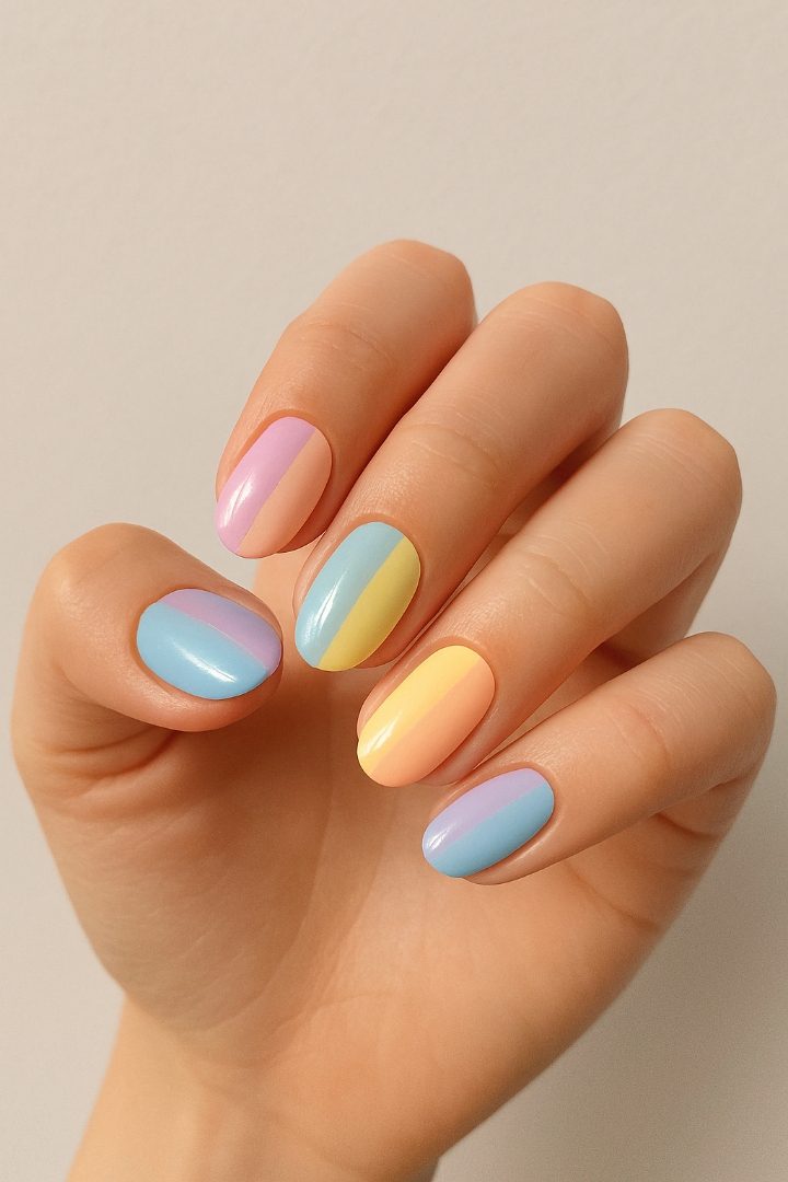 Geometric Valentine Nails: 21 Stylish Nail Ideas for a Modern Valentine Look