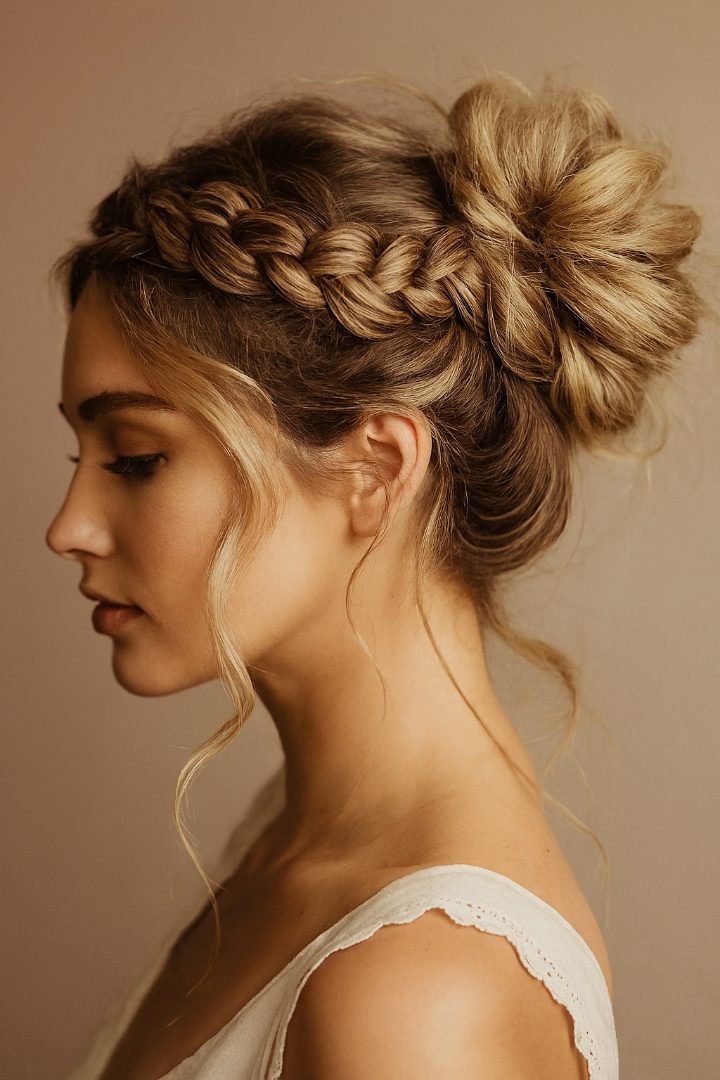23 Stunning Wedding Dutch Braid Bun Ideas for Brides