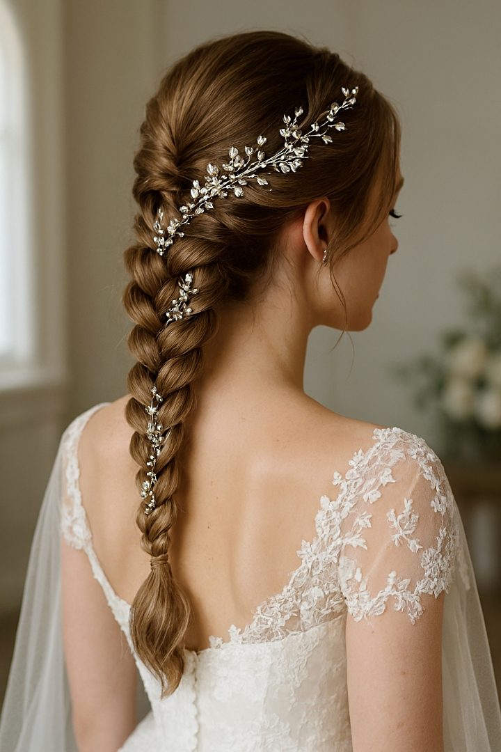 23 Stunning Wedding Dutch Braid Bun Ideas for Brides