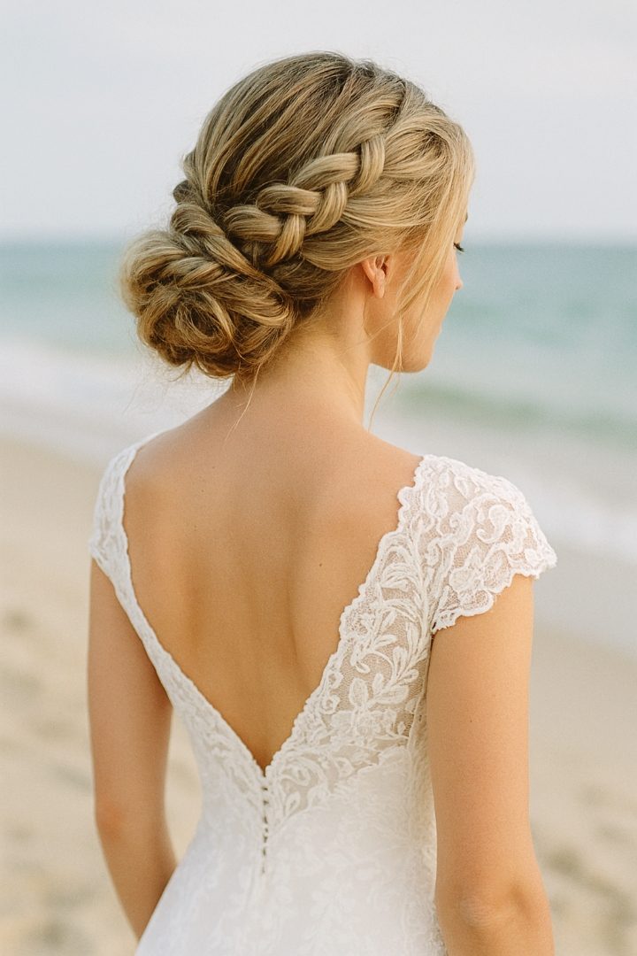 23 Stunning Wedding Dutch Braid Bun Ideas for Brides
