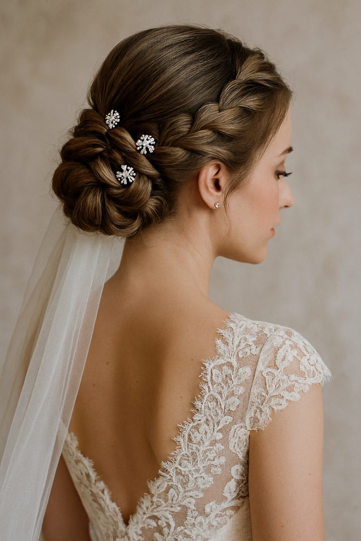 23 Stunning Wedding Dutch Braid Bun Ideas for Brides