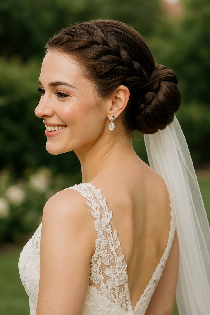 23 Stunning Wedding Dutch Braid Bun Ideas for Brides