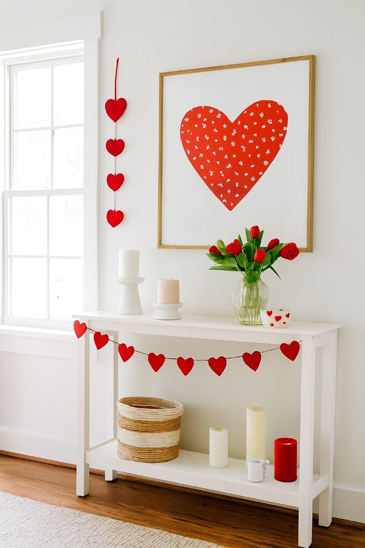 20 Valentines Entryway Ideas to Make Your Home Feel Warm and Romantic