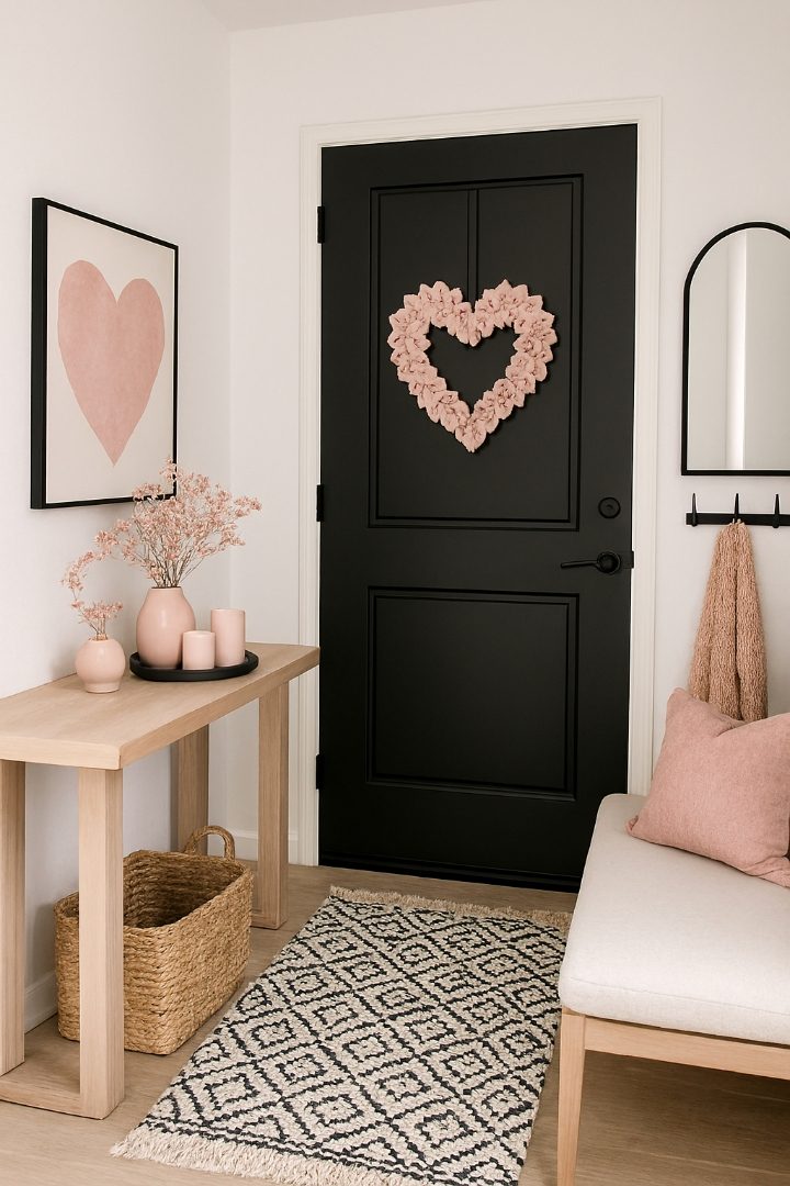 20 Valentines Entryway Ideas to Make Your Home Feel Warm and Romantic