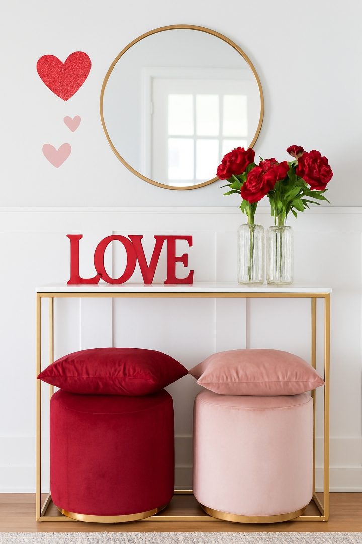 20 Valentines Entryway Ideas to Make Your Home Feel Warm and Romantic