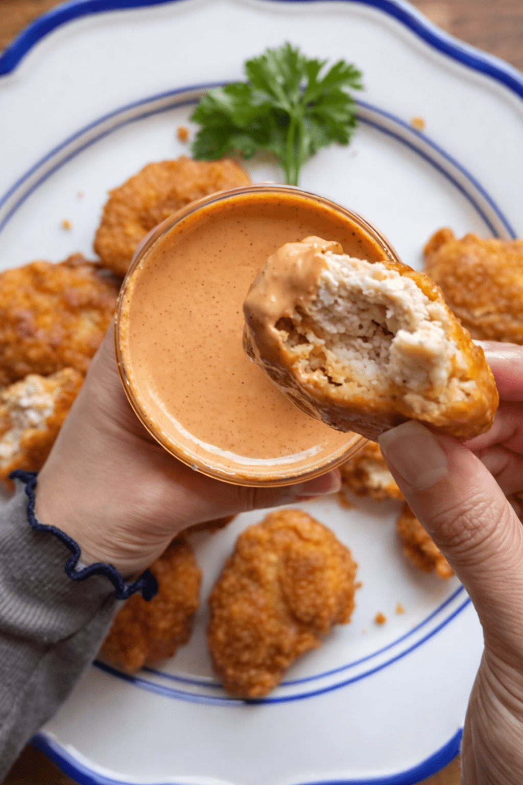 Crispy Chicken Nuggets with Homemade Raisin Cane’s Sauce
