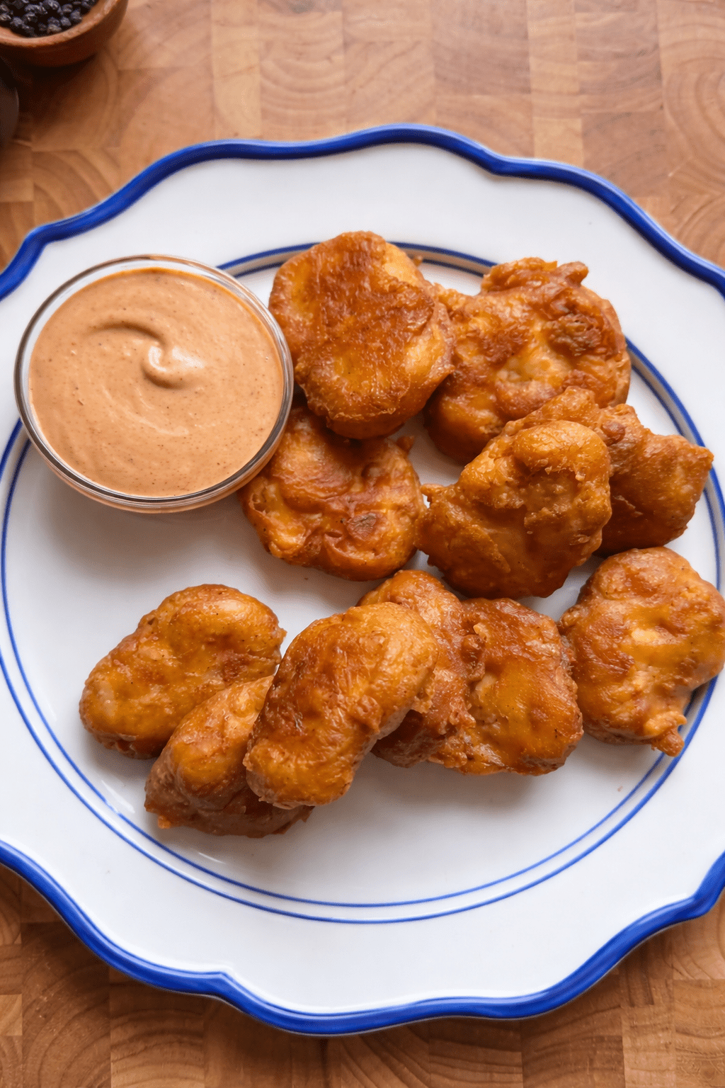 Crispy Chicken Nuggets with Homemade Raisin Cane’s Sauce