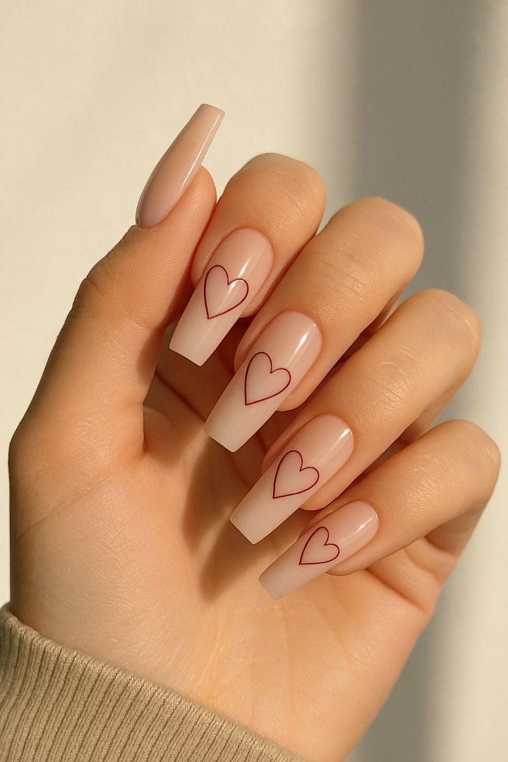 25 Heart Nail Designs That Are Cute but Classy