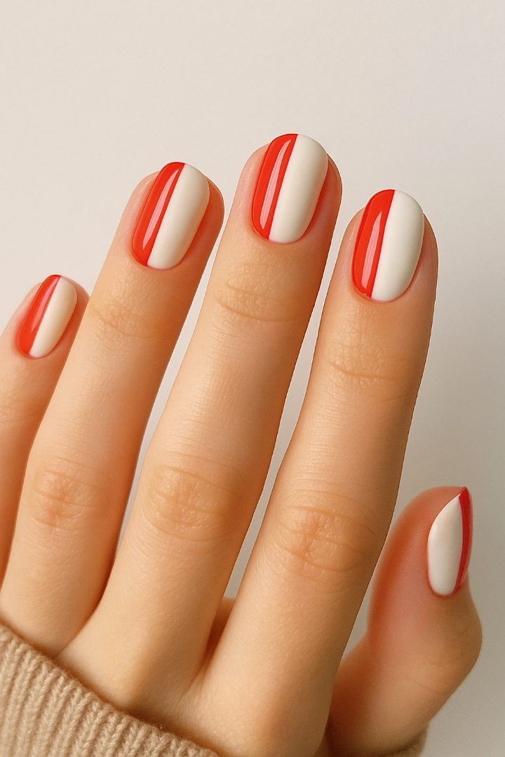 18 Simple Red and White Valentine Nail Designs That Are Sweet & Stylish