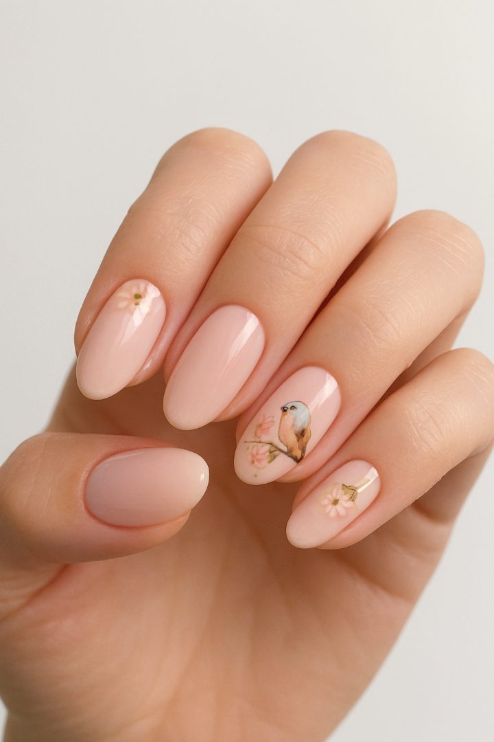 15 Love Bird Inspired Nail Ideas for a Romantic, Whimsical Look